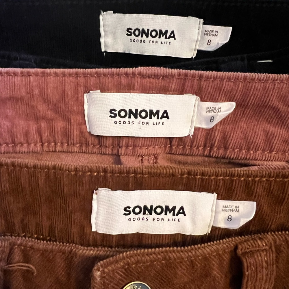 Sonoma corduroy straight legs pants